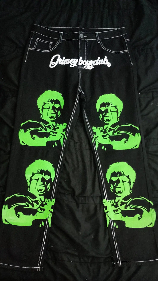 Grimey Denim Green Tony Montana