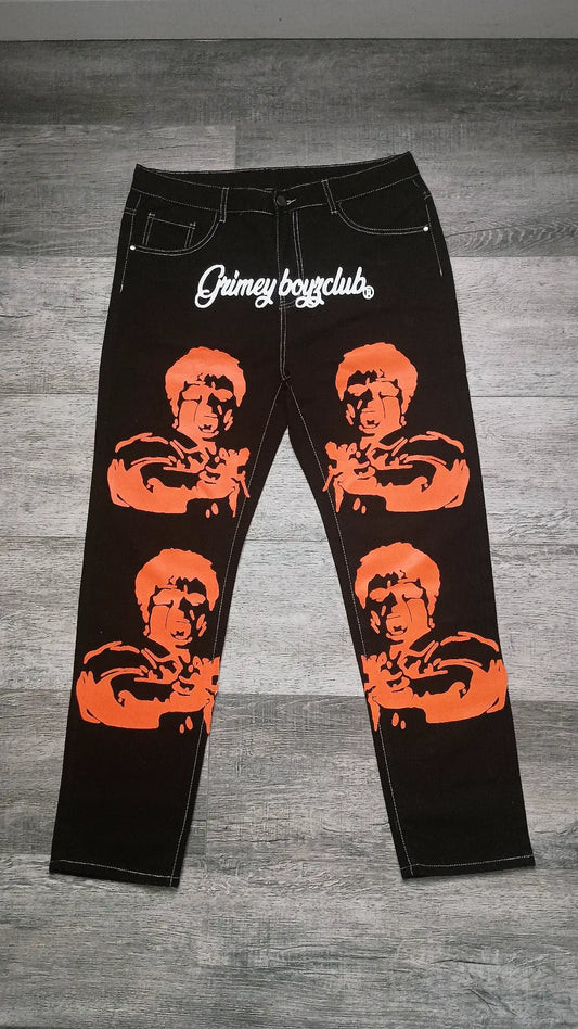 Grimey Denim Orange Tony Montana